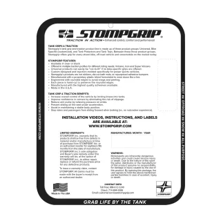 Stompgrip Tankpad Motorrad transparent Volcano 55-10-0031C