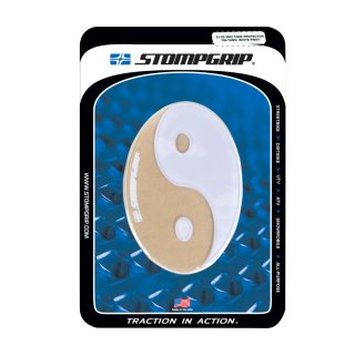 Stompgrip Tankpad Motorrad Smoothridge Ying & Yang weiße Umrisse